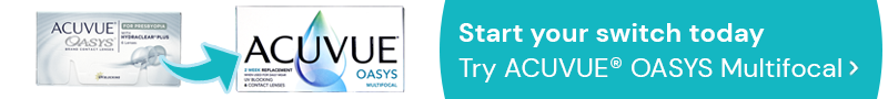 Start your switch now. Try ACUVUE&reg; OASYS Multifocal